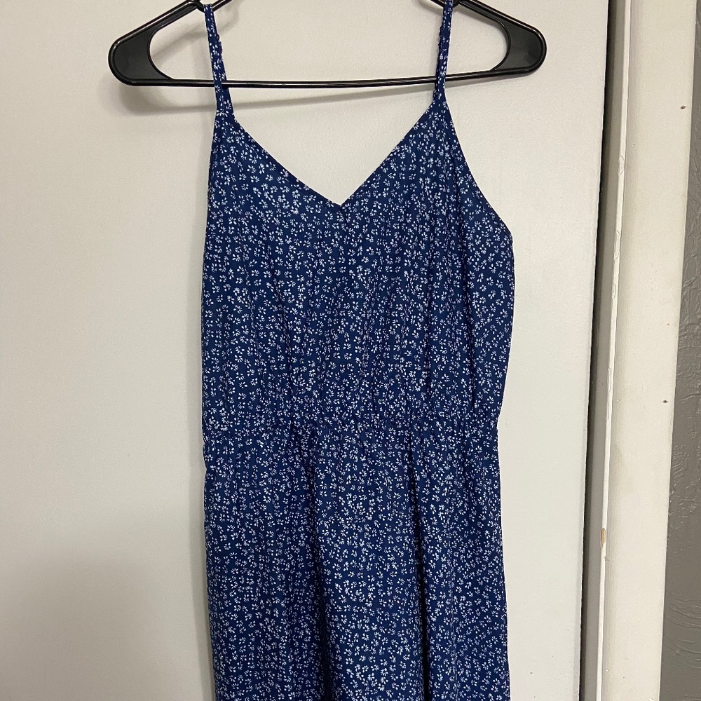 Floral Navy Blue Dress